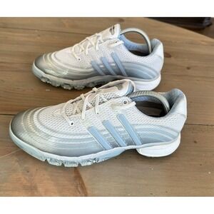 ADIDAS Powerband‎ White/Blue 10 M Women Mesh Golf Sneakers Worn Once